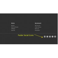 Social Media Icons for Footer opencart 3x FREE