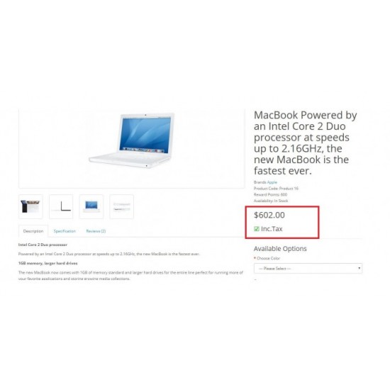 Inclusive Tax Price for OpenCart 3.0.3.x FREE
