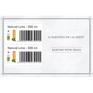 Product Barcode label for All PoS System Worldwide A4-24