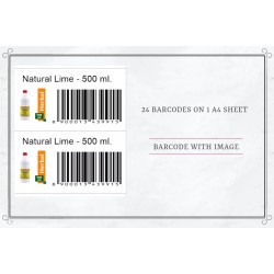 Product Barcode label for All PoS System Worldwide A4-24