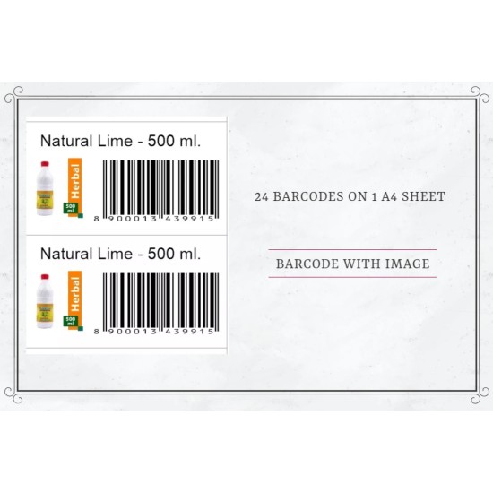 Product Barcode label for All PoS System Worldwide A4-24