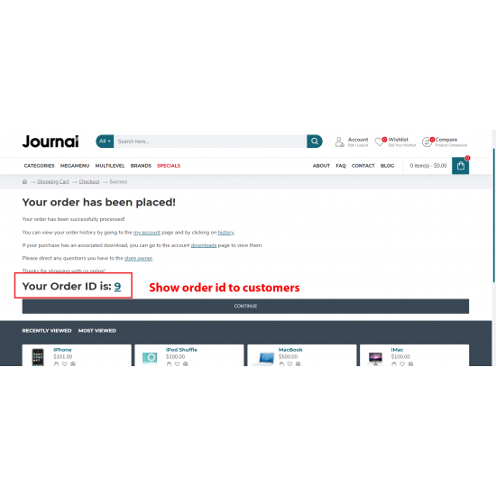 Product ID Plus for OpenCart3x 